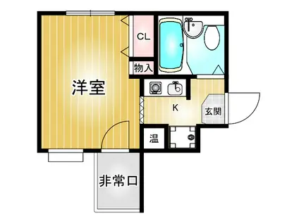 第64プロスパービル(ワンルーム/7階)の間取り写真