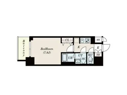 CREST TAPP新栄(1K/12階)の間取り写真