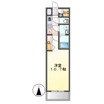 CRESTTAPP金山(1K/3階)の間取り写真