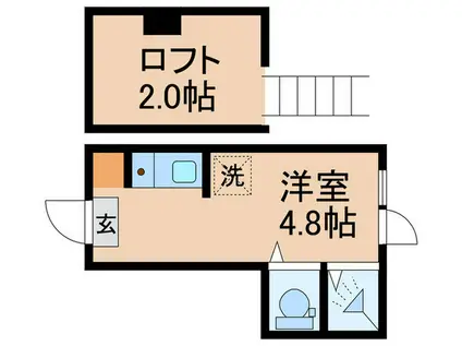 フレシール中落合(ワンルーム/1階)の間取り写真