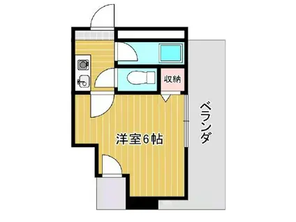 ロータリービルド夕凪(1K/7階)の間取り写真