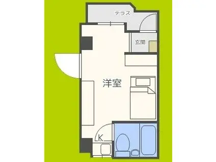 アヴァンセ天王寺(ワンルーム/3階)の間取り写真