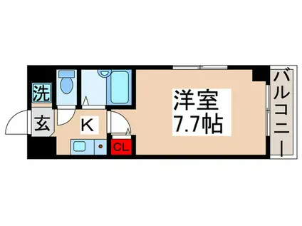 スカラベマンション(1K/4階)の間取り写真