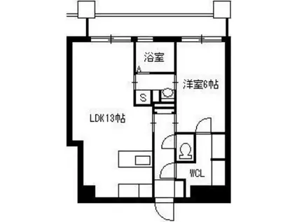 COSUMO UEARATA(1LDK/2階)の間取り写真