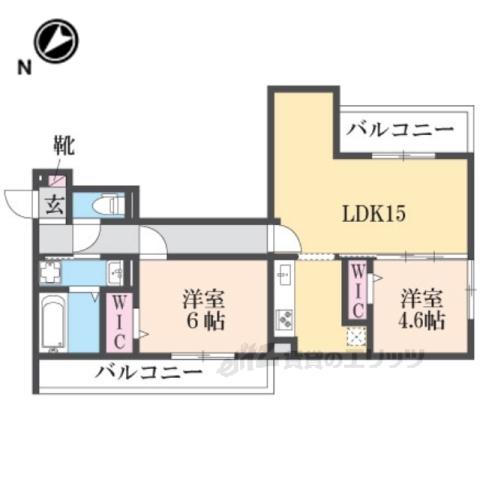 STグランツ(2LDK/3階)の間取り写真