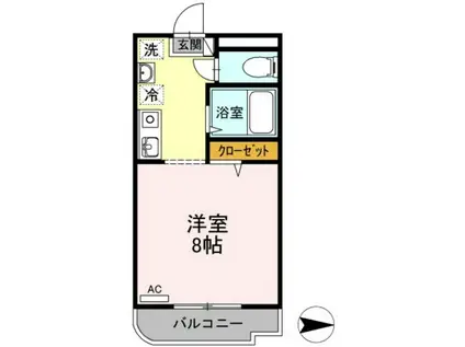 マンションフレンド(1K/1階)の間取り写真