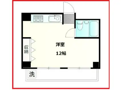 リエス本郷(ワンルーム/2階)の間取り写真