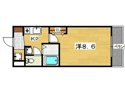 MPLAZA津田駅前11番館(1K/4階)の間取り写真