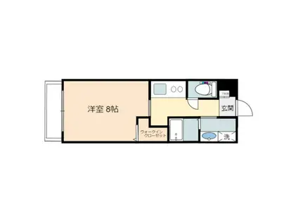 プレイス・アイ(1K/4階)の間取り写真