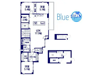 アンブル横濱(3SLDK/4階)の間取り写真