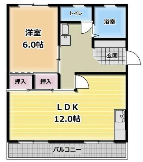 セントポーリア(1LDK/2階)の間取り写真