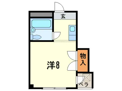 AIM津門(ワンルーム/3階)の間取り写真