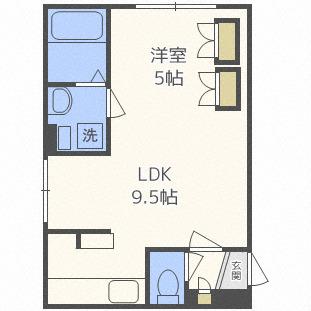 GRANDWOOD KANON(1LDK/3階)の間取り写真