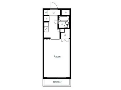 スカイコート横浜南太田(ワンルーム/1階)の間取り写真