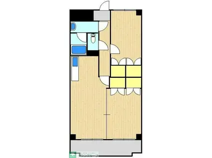 UNITE(2DK/3階)の間取り写真