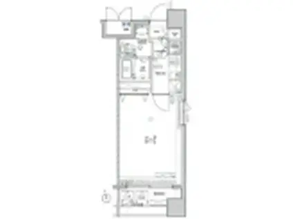 メイクスデザイン東陽町(1K/6階)の間取り写真