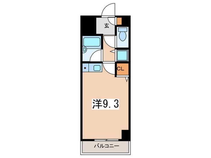 グリーンリーフ青葉台(ワンルーム/2階)の間取り写真