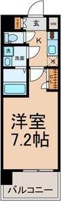 UURコート名古屋名駅(1K/13階)の間取り写真