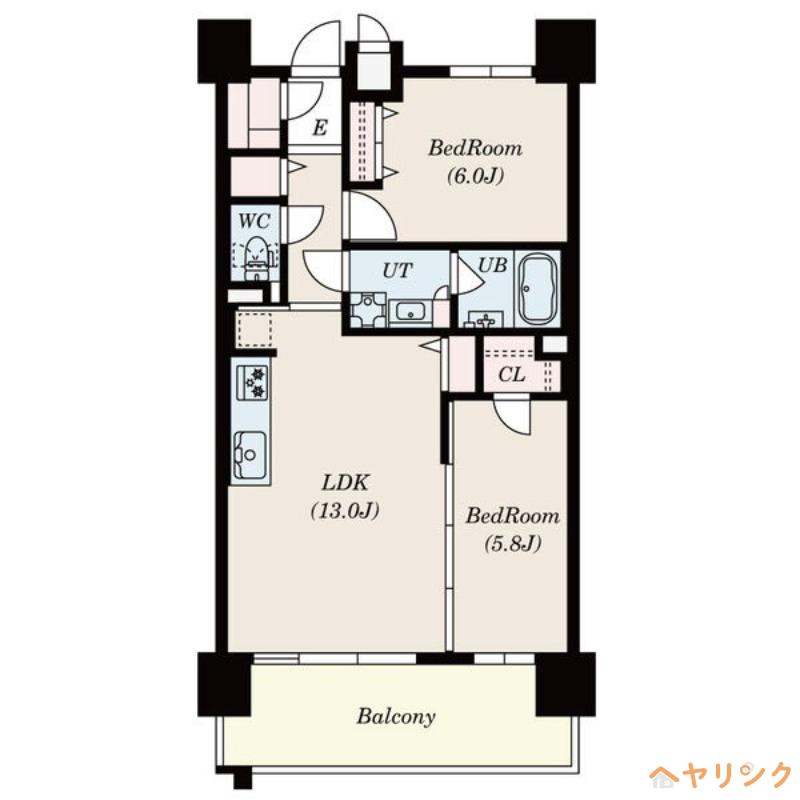 S-RESIDENCE本郷II(2LDK/6階)の間取り写真