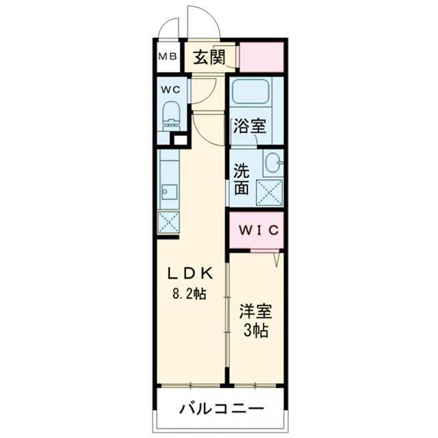 ALIVIS九条(1LDK/7階)の間取り写真