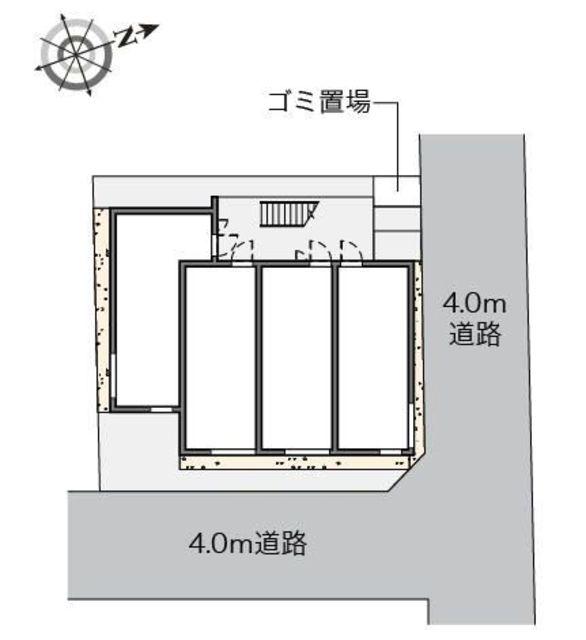 クレイノリーブス 梅屋敷(ワンルーム/1階)の間取り写真