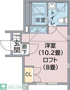 アーバン栄(ワンルーム/10階)の間取り写真