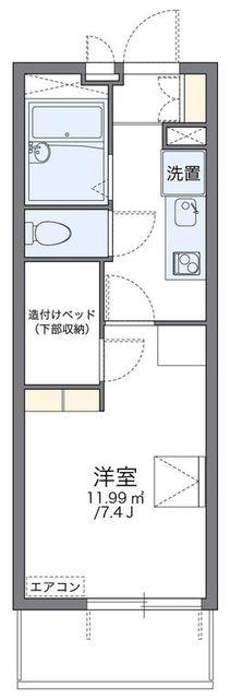レオパレスボンヌール(1K/3階)の間取り写真