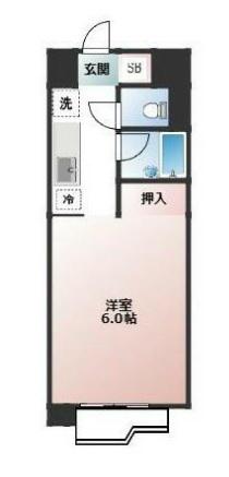 TOP矢部第一(ワンルーム/7階)の間取り写真