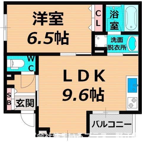LA RECOLTE(1LDK/1階)の間取り写真