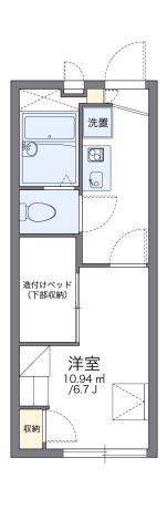 レオパレスイノウエ(1K/2階)の間取り写真