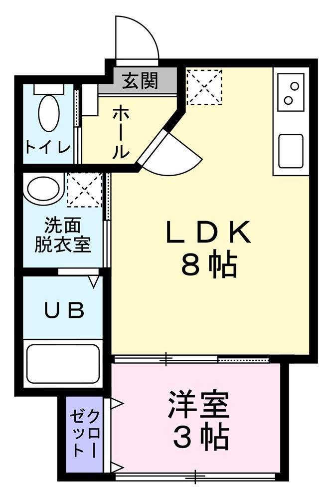 メゾン・ド・ラティール(1LDK/2階)の間取り写真
