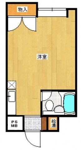 エトワール博多(ワンルーム/4階)の間取り写真