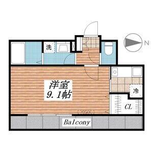 MRR宇都宮(1K/10階)の間取り写真