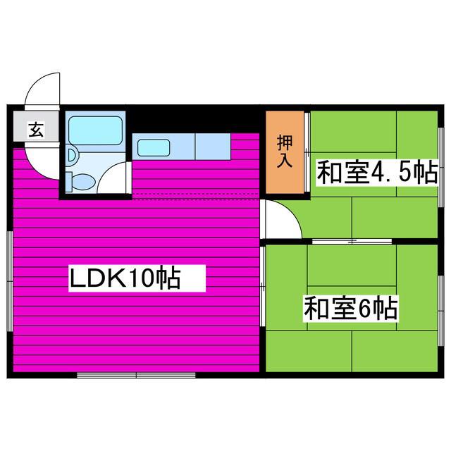 センチュリー元町(2LDK/3階)の間取り写真
