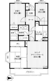 ベルガーデン(3LDK/2階)の間取り写真