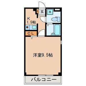 アクシス西新宿(1K/3階)の間取り写真