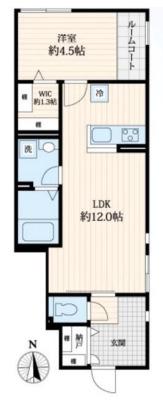 メゾンロゼ(1LDK/1階)の間取り写真