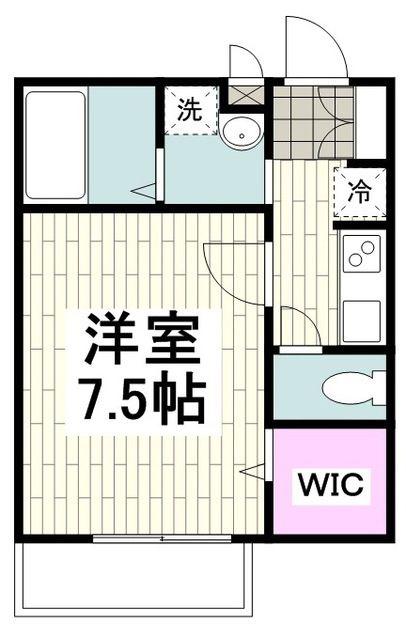 ブリーズ富岡(1K/1階)の間取り写真