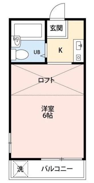 リーフデザインハウスアサカダイ(1K/2階)の間取り写真