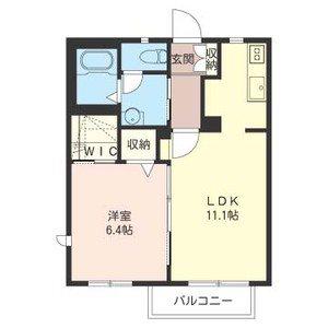 サニーコートⅡ(1LDK/2階)の間取り写真