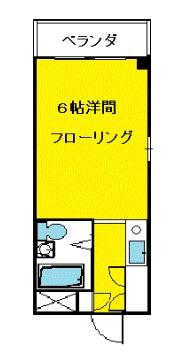 タイヨウマンション(ワンルーム/3階)の間取り写真