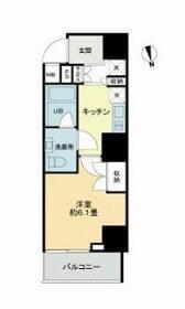 VIOR文京関口(1K/6階)の間取り写真