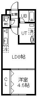 フィット幌加内655(1LDK/1階)の間取り写真