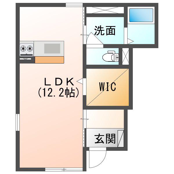D-ROOM SG(ワンルーム/1階)の間取り写真