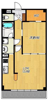 アビエス日吉(1LDK/2階)の間取り写真