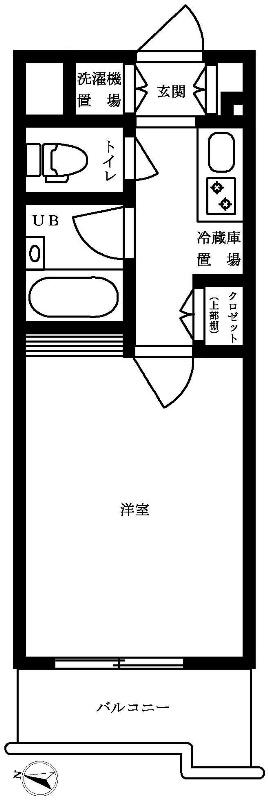 -ルーブル豊島千川-(1K/2階)の間取り写真