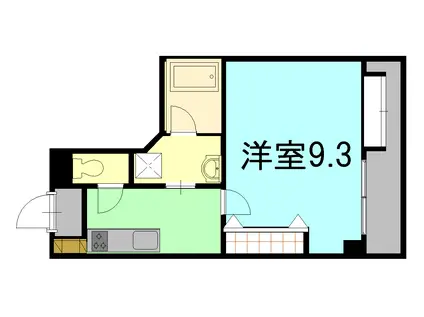 パイナリィ(1K/3階)の間取り写真