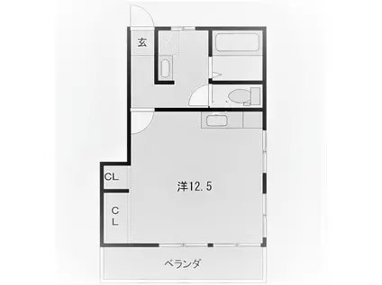 NANOAP(ワンルーム/3階)の間取り写真