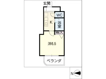 MA・MAISON丸賀(1K/3階)の間取り写真