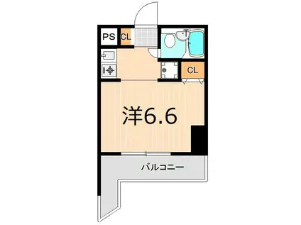 コスモ亀有V(1K/10階)の間取り写真